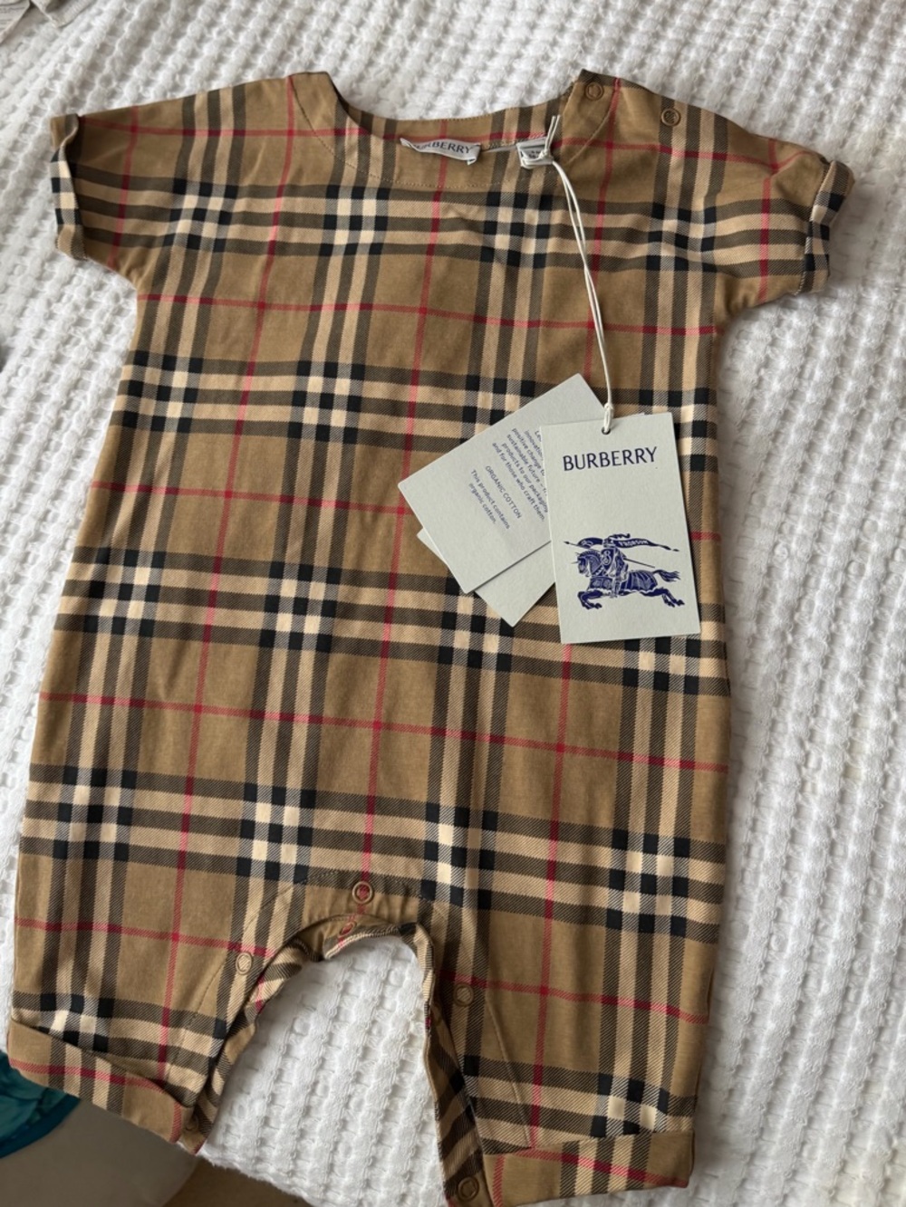 Burberry Classic Baby Romper Authentic